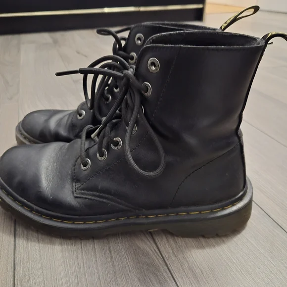 Dr. Martens Black Combat Boots - Picture 3 of 5
